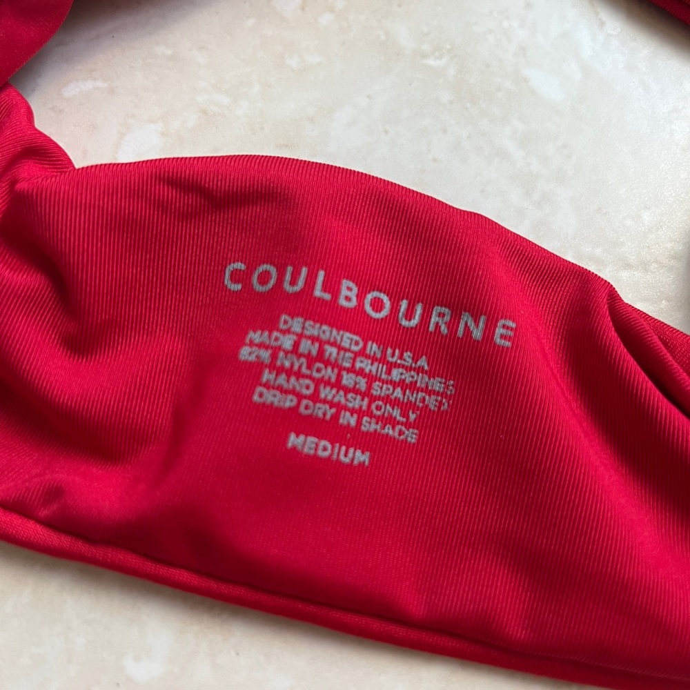 Red Coulbourne Bikini Top Only! - Picture 4 of 5